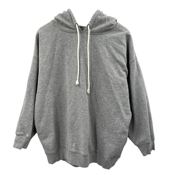 J.Crew gray University Terry Oversized Hoodie - Picture 1 of 3